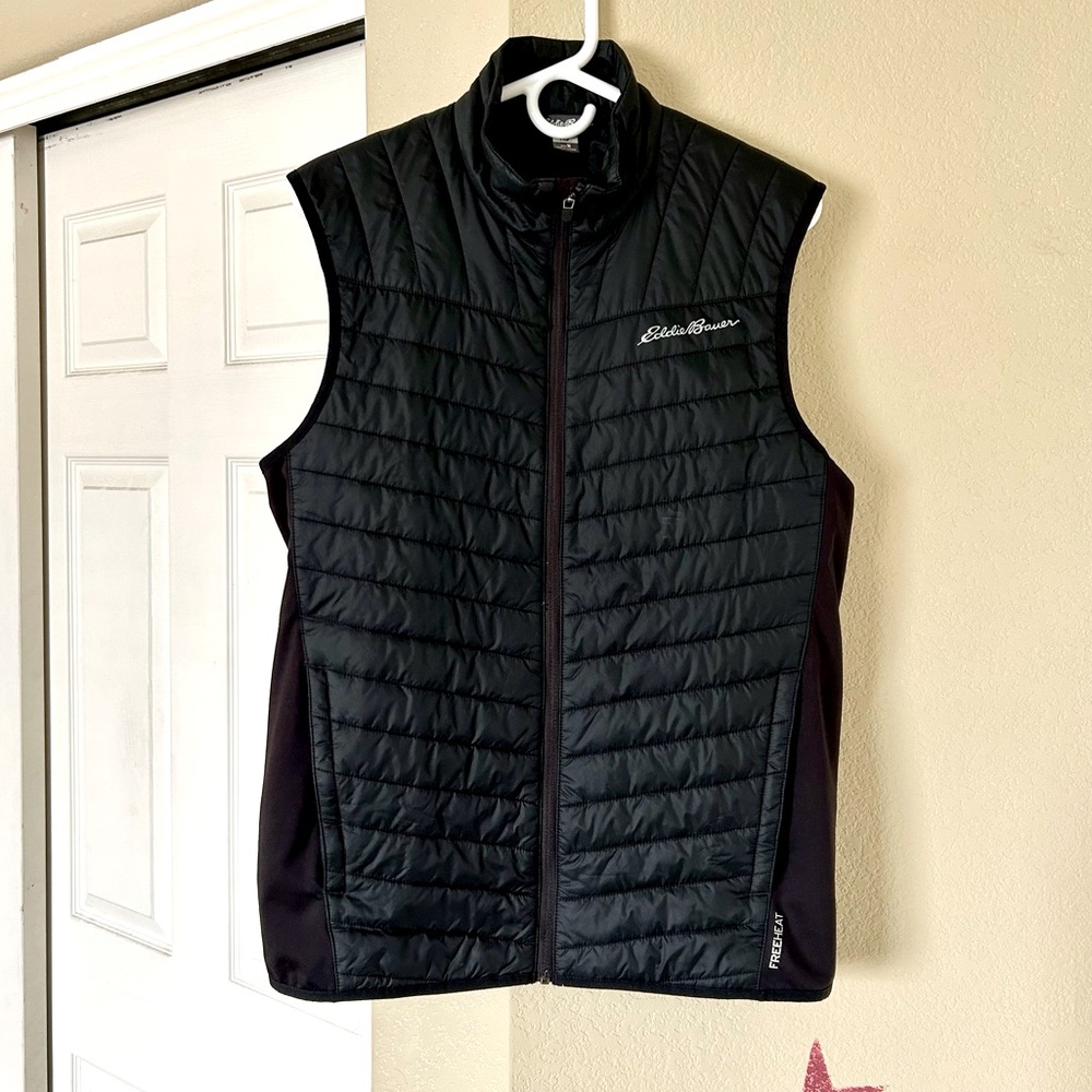 Eddie Bauer Full Zip Free Heat Puffer Vest